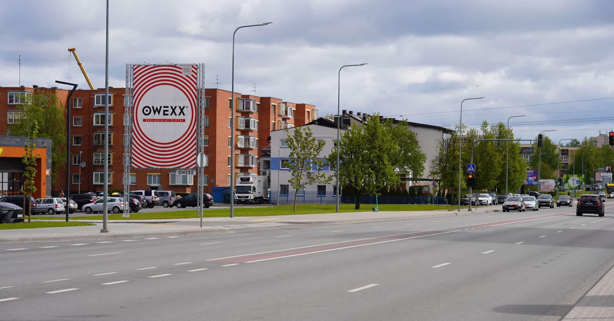 Reklamos stendas – Tilžės g. 59 link miesto centro, Šiauliai