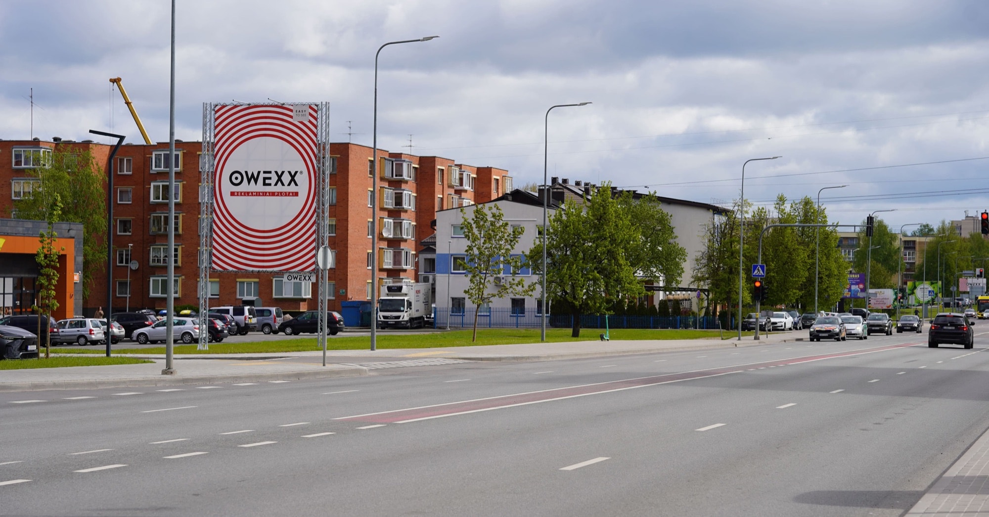 Reklamos stendas – Tilžės g. 59 link miesto centro, Šiauliai
