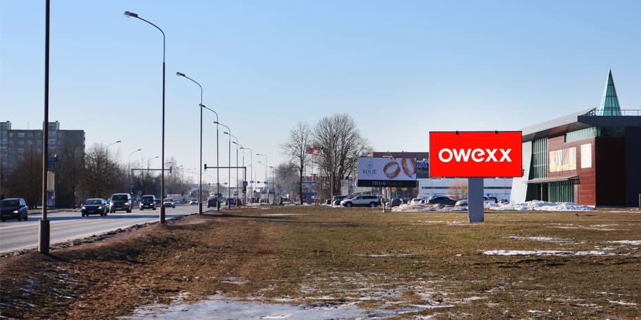 Reklaamstend Šiauliai – Tilžės g. 9 PC „Akropolis“, PC „Lidl“, PC „Iris“ kõrval (kesklinnalt tulles) I