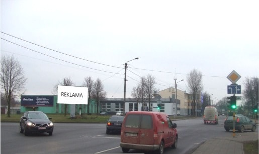 Reklamos stendas – Tinklų - Senamiesčio g., Panevėžys — Reklamos stendas Panevėžys