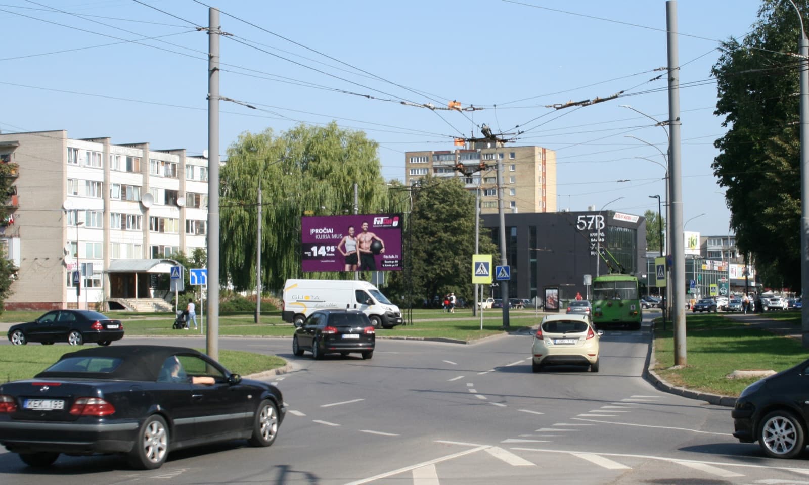 Reklamos stendas V.Krėvės pr., prie Kovo 11-osios g. sankryža prie namo 51, Kaunas (B pusė)