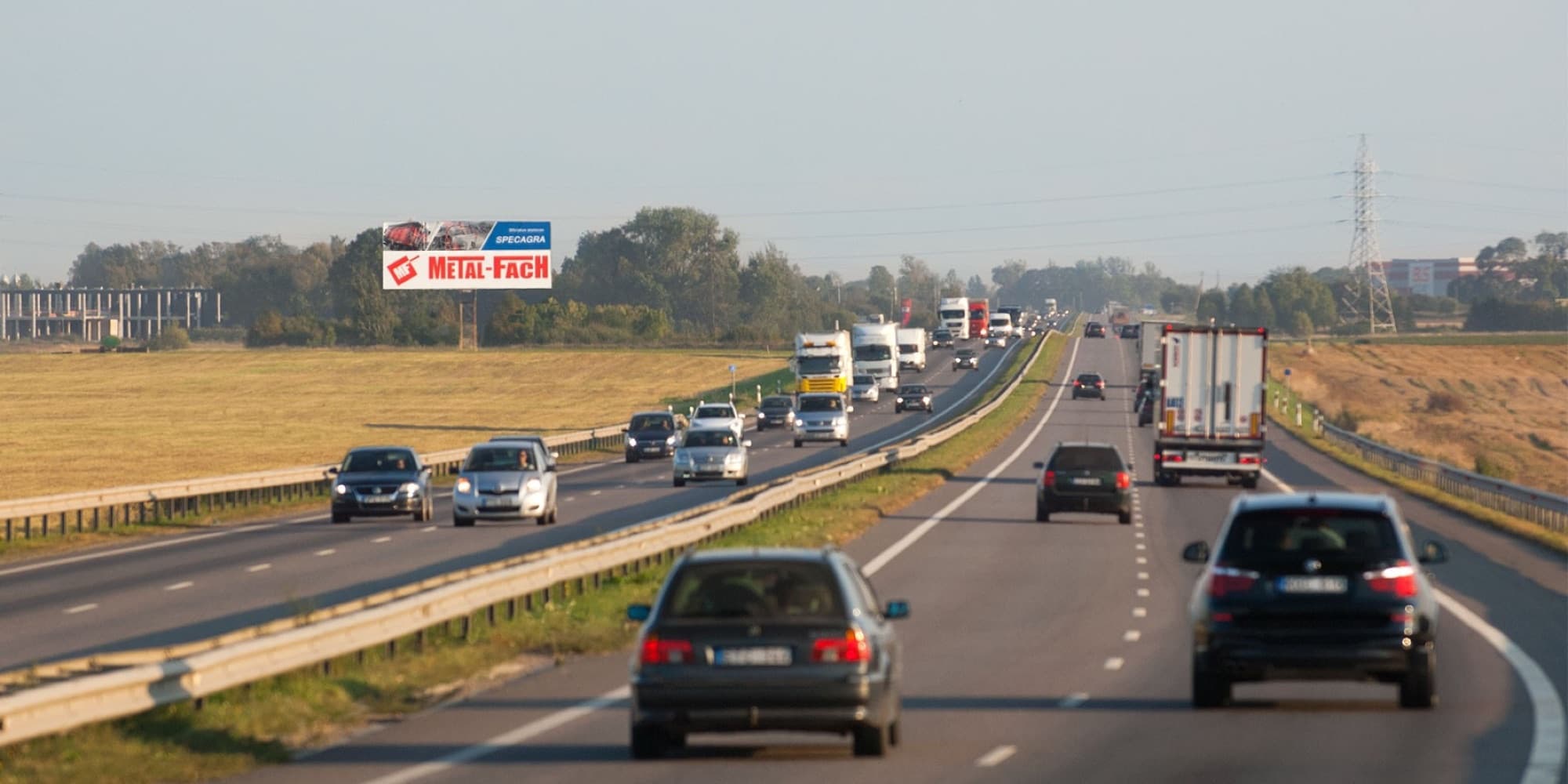 Reklamos stendas Via Baltica kelias, Kaunas - Marijampolė (kairėje pusėje), 3 km nuo Kauno