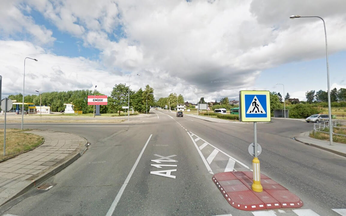 Reklamos stendas Vilniaus g. ir Gumbinės g. sankirta (Kuršėnkelis), Šiauliai — Reklamos stendas Šiauliai