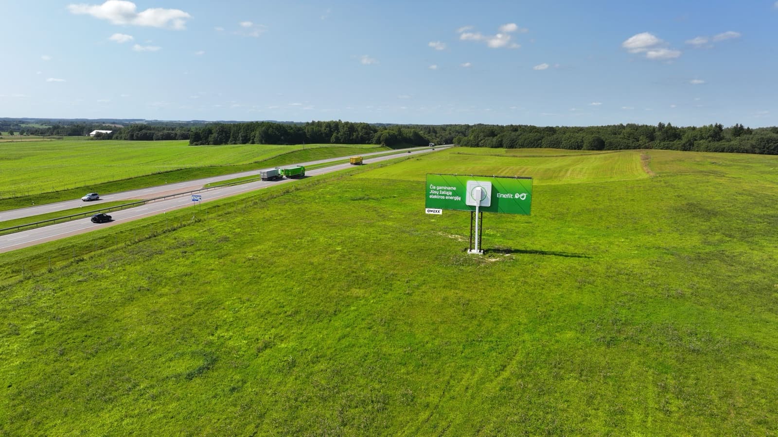 Werbestandort Vilnius - Kaunas - Klaipėda, 238 km von Vilnius (rechte Seite)