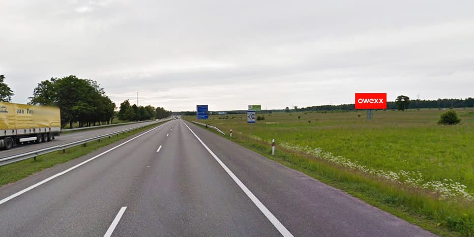 Vilnius – Kaunas – Klaipėda, 78 km från Vilnius (på höger sida)