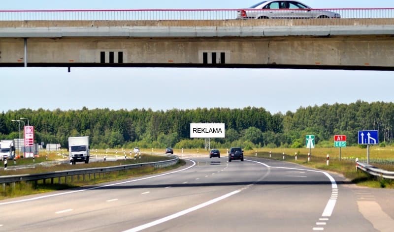 Reklamos stendas Vilnius – Klaipėda (12 km)