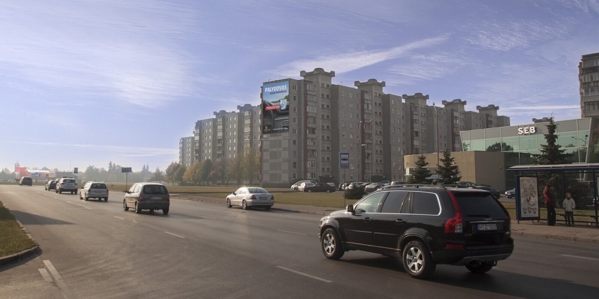 Reklamos stendas – Žemaičių pl. 40, prie PC IKI, link centro, Kaunas, B pusė — Reklamos stendas Kaunas