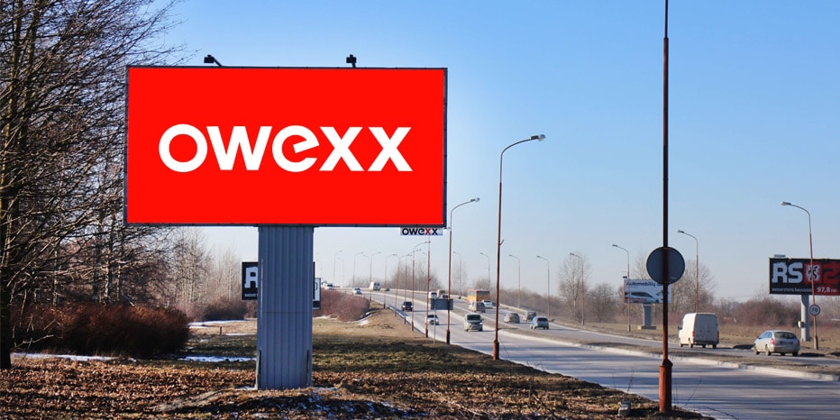 Reklameplakat Žemaitės g., over for tankstationen Uno X, Dubijos g. 18a, ved siden af tankstationen Statoil (fra centrum), Šiauliai — Reklamos stendas Šiauliai