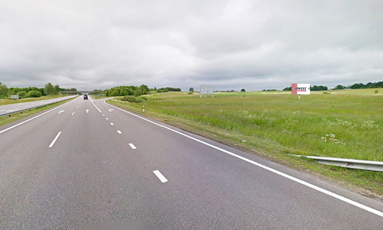 Reklamos stendas Kaišiadorių r. (magistralinis kelias A1/E85, nuo Vilniaus, prieš posūkį į Žiežmarius)