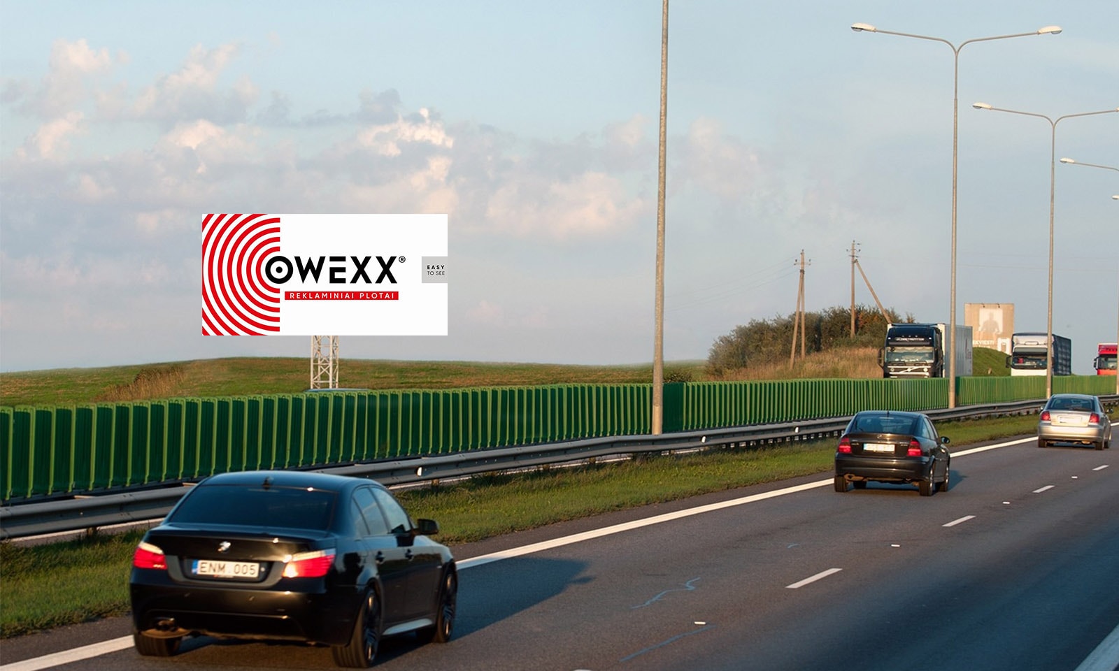 Reklamos stendas Autostrada A1, Kaunas - Vilnius (kairėje pusėje), 41 km nuo Vilniaus — Reklamos stendas Pagrindiniai keliai
