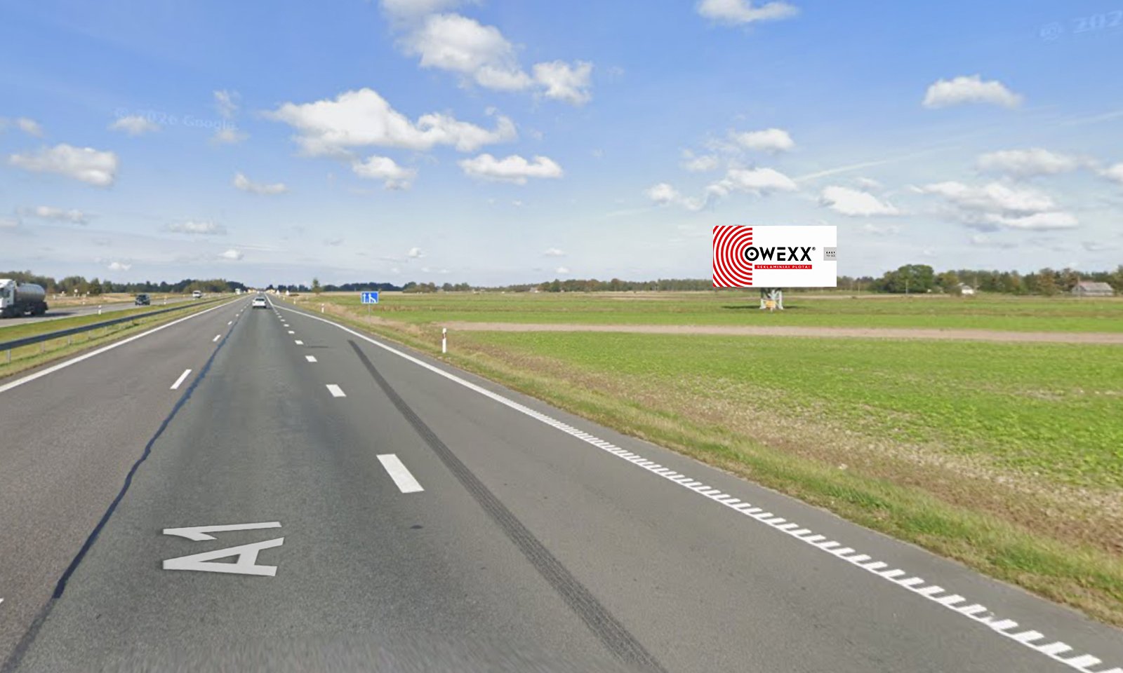 Reklamos stendas Nr. 6, A1 198km (Nemakščiai)