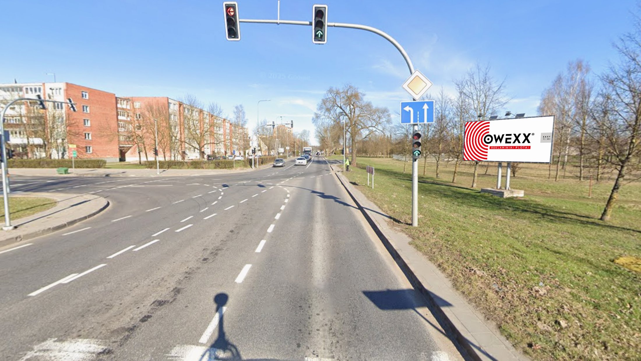 Reklamos stendas – Beržų-Velžio kelias, Panevėžys