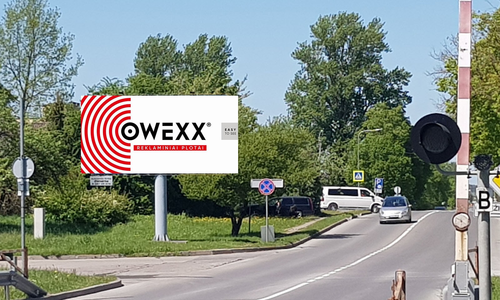 Reklamos stendas Birutės g., Šiauliai