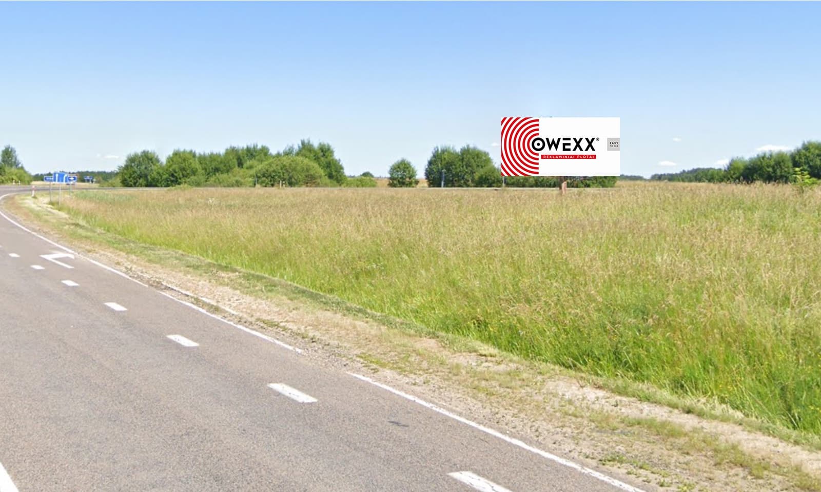 Reklamos stendas Dūkštas–Visaginas kelias, Visaginas