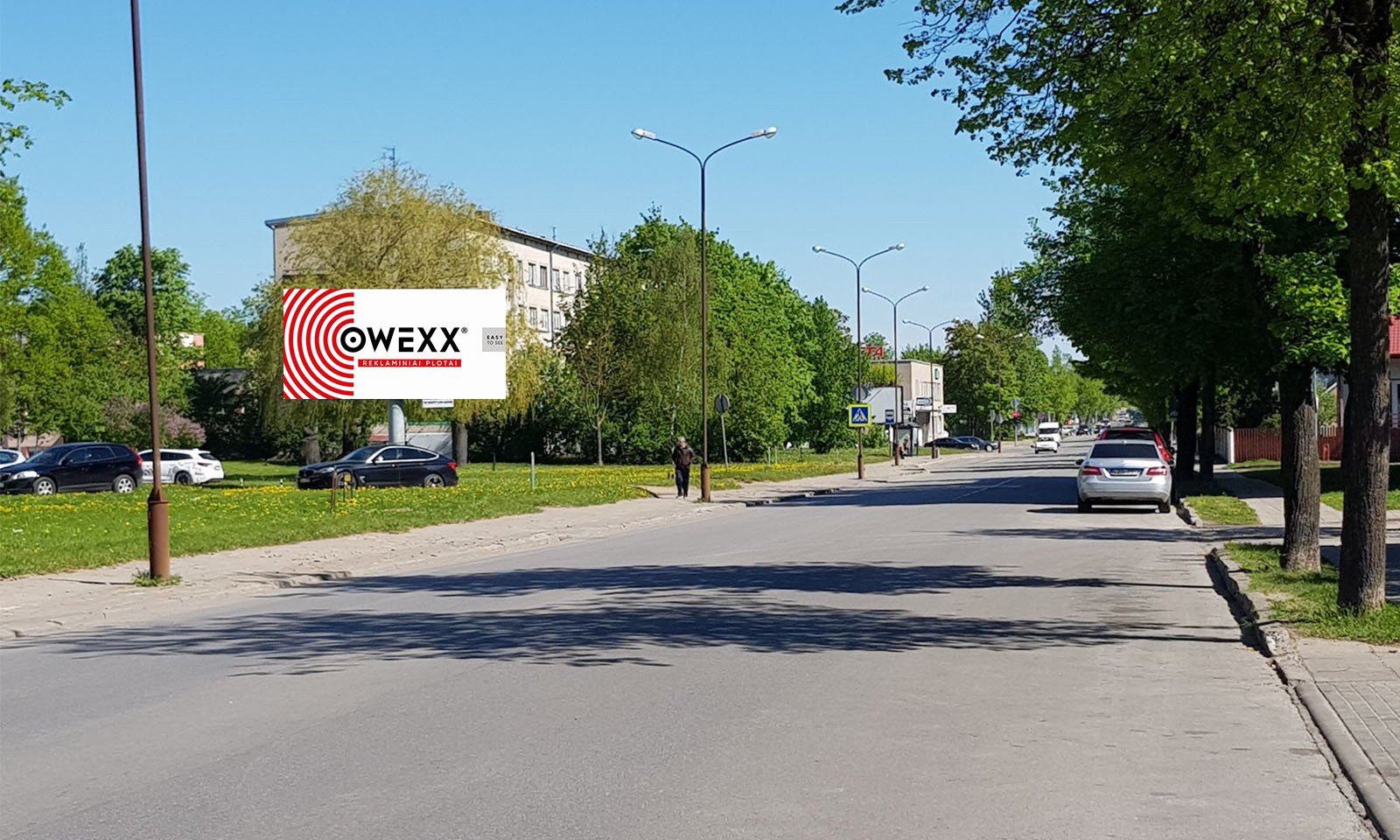 Reklamos stendas – J. Basanavičiaus g., (J. Basanavičiaus ir Grafo Zubovo g. sankirta), Šiauliai — Reklamos stendas Šiauliai