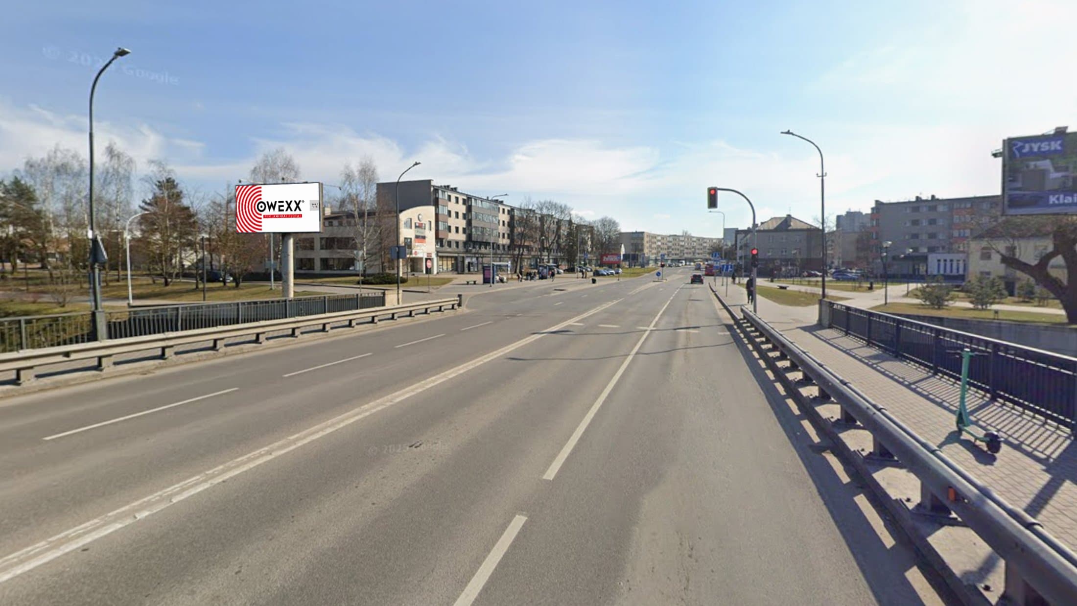 Reklamos stendas – J. Basanavičiaus g. (link centro), Panevėžys
