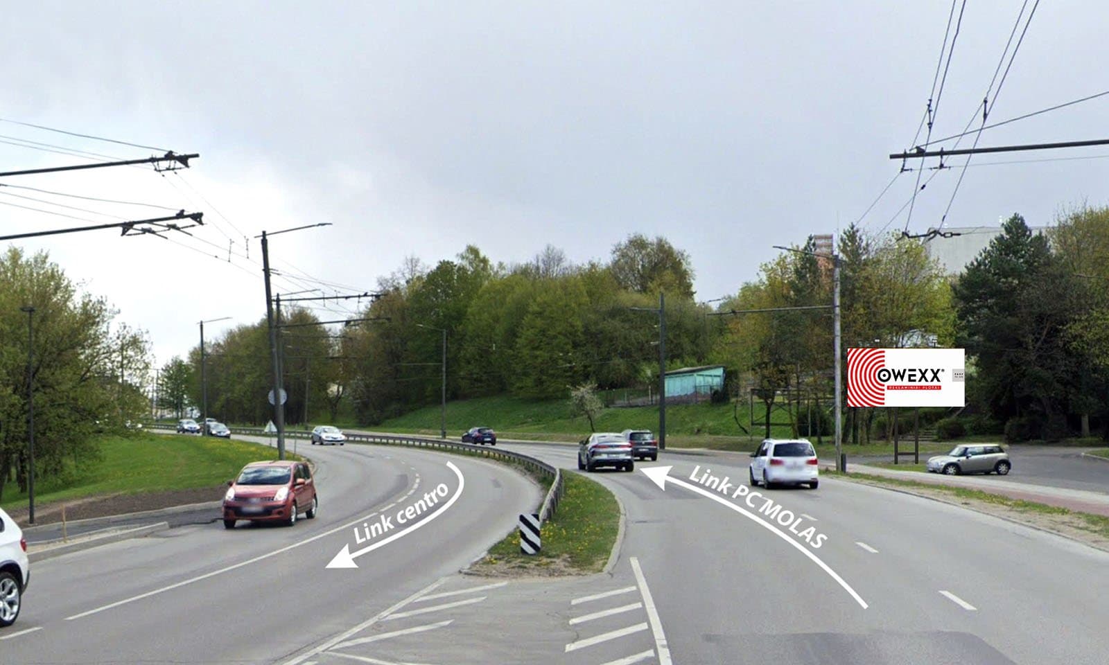 Reklamos stendas – K. Baršausko g. - CENTRAS - K. Baršausko g., Kaunas (B pusė)