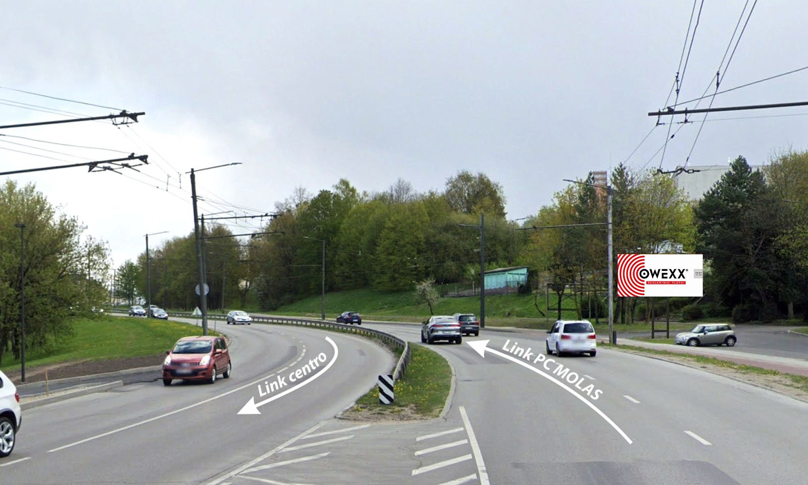 Reklamos stendas – K. Baršausko g. - CENTRAS - K. Baršausko g., Kaunas (B pusė) — Reklamos stendas Kaunas