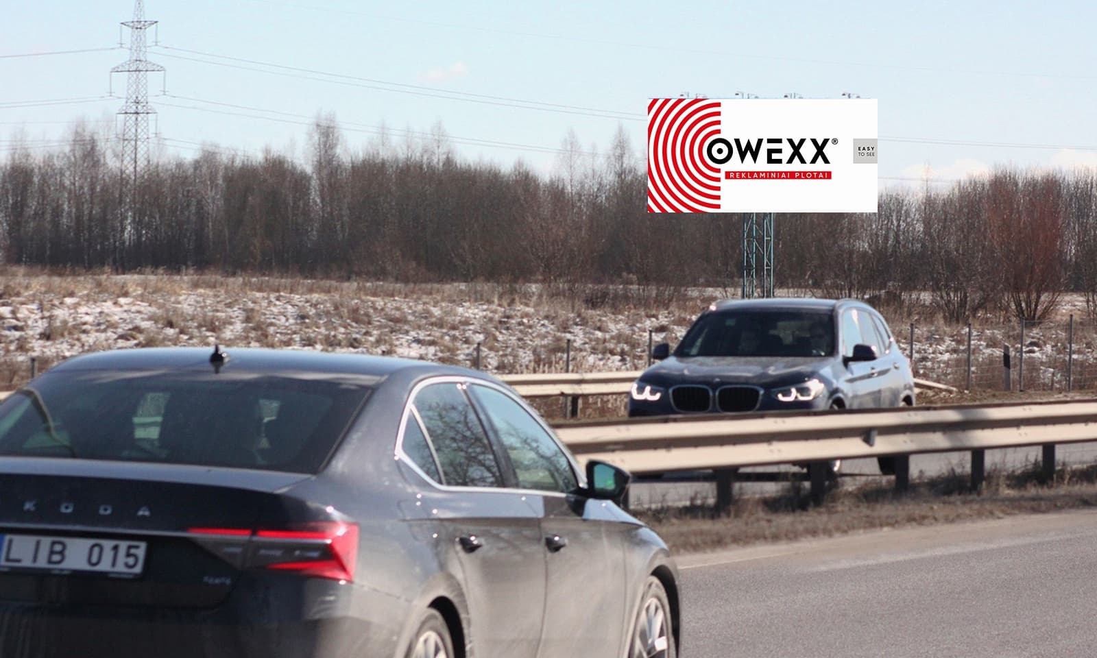 Reklamos stendas automagistralė A1, Kaunas – Vilnius (kairėje pusėje), 78 km iki Vilniaus