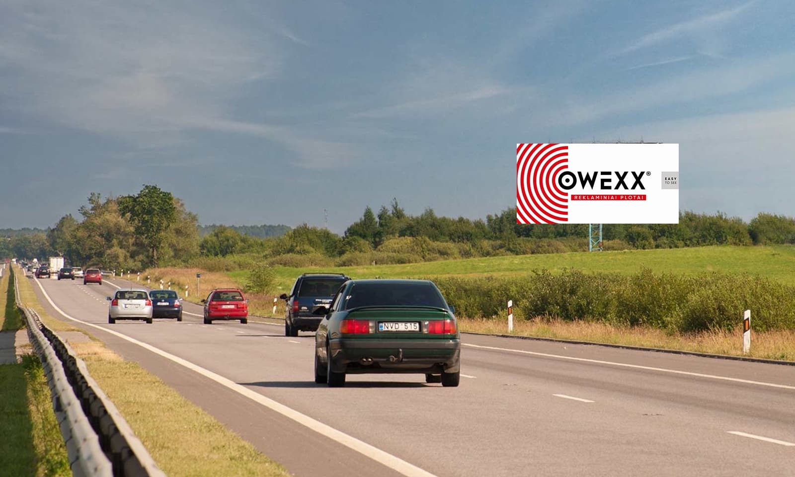 Reklamos stendas Automagistralė A1, Kaunas - Vilnius (dešinėje pusėje), 76.7 km nuo Vilniaus