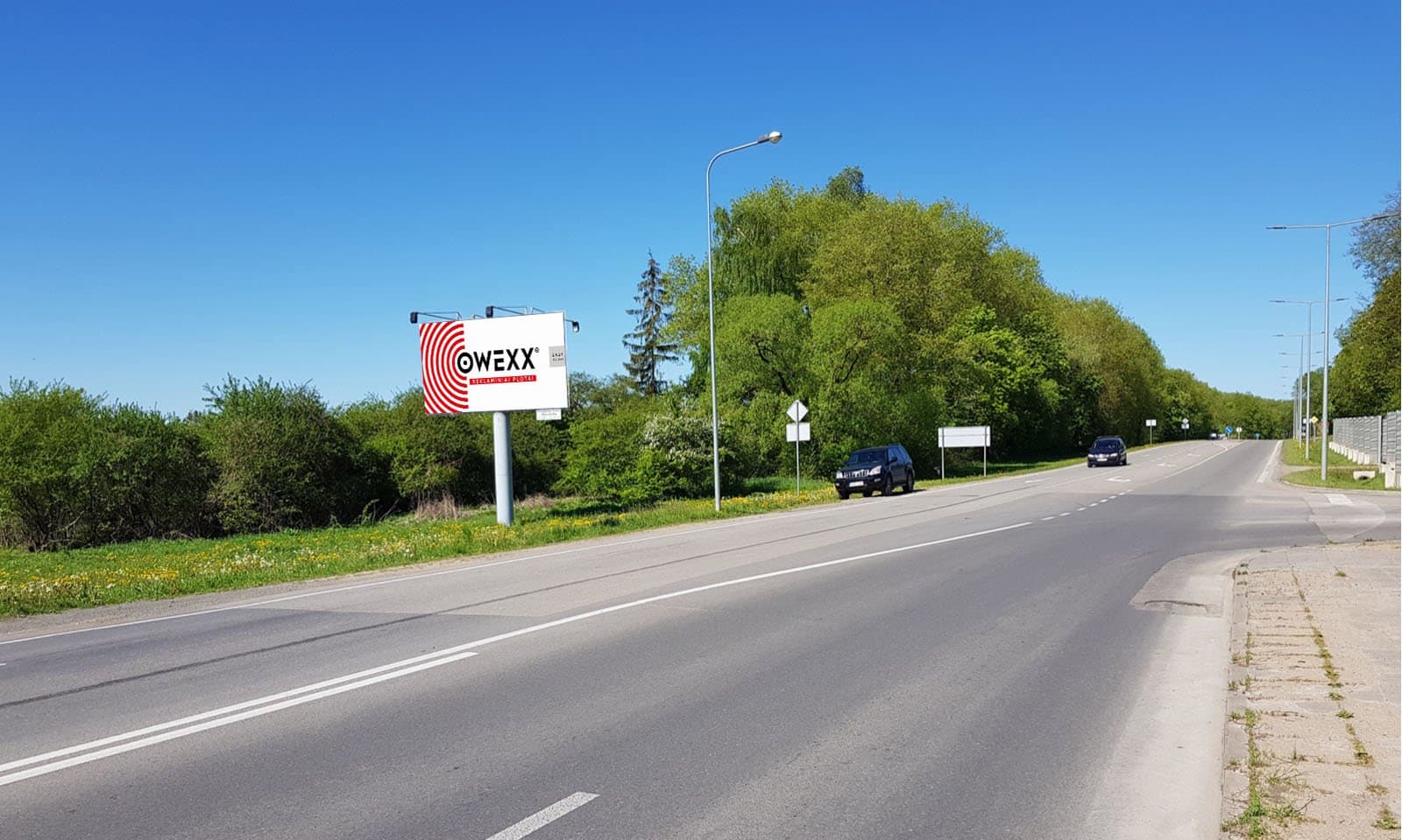 Reklamos stendas Kelias Šiauliai–Kuršėnai, Šiauliai