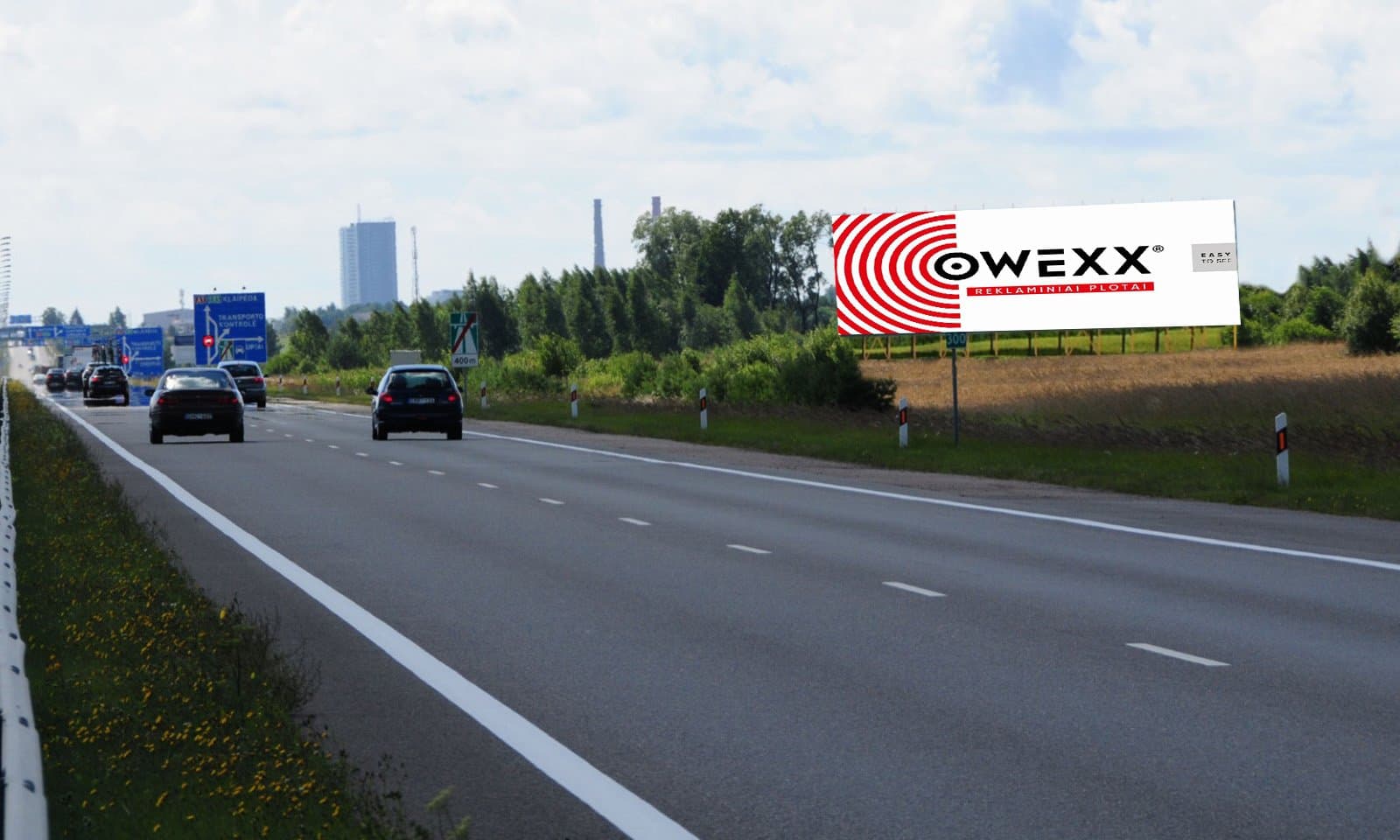 Klaipėda - Kaunas - Vilnius, 10 km nuo Klaipėdos (kairėje pusėje)