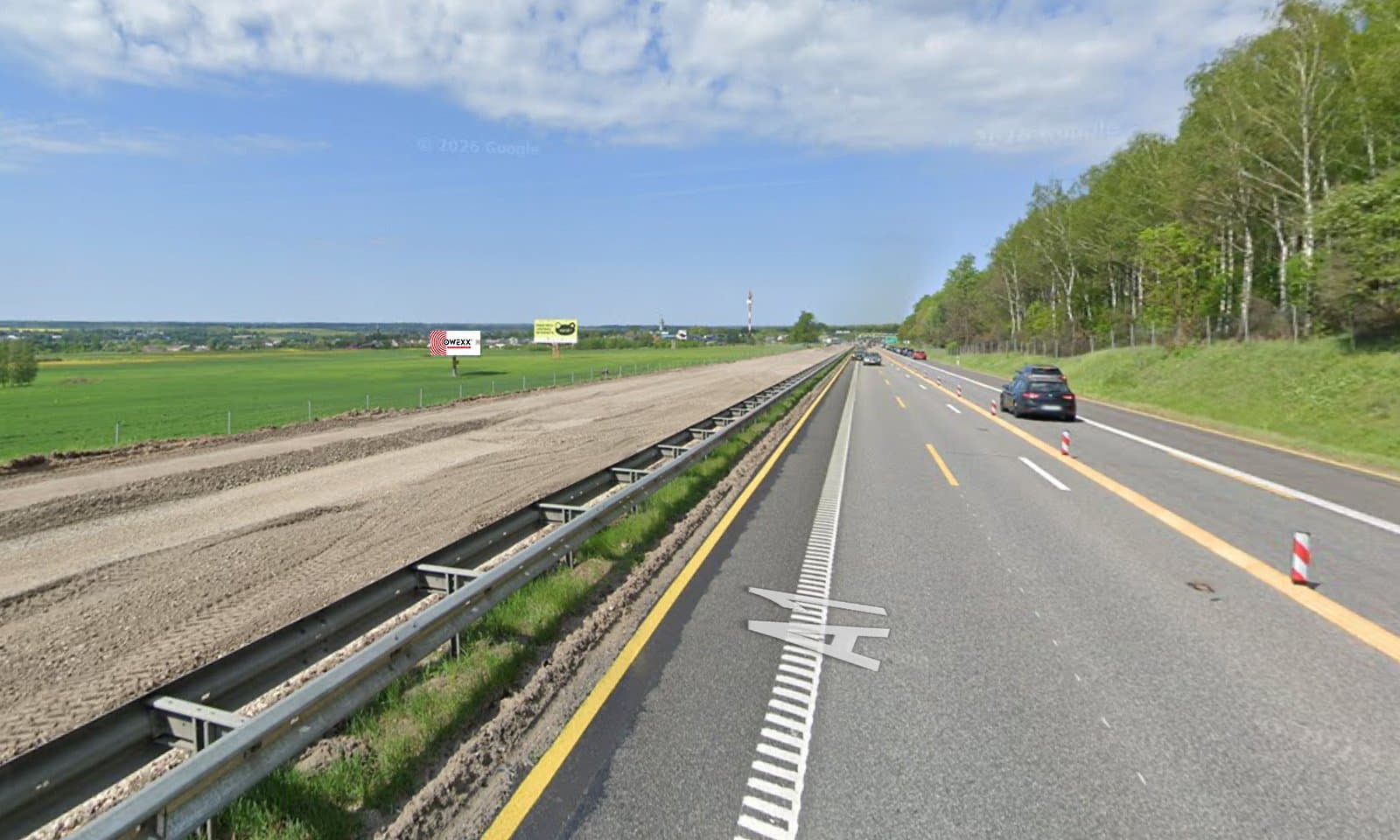 Reklamos stendas Nr. 5, Klaipėda–Vilnius 249.6km (Žiežmariai)