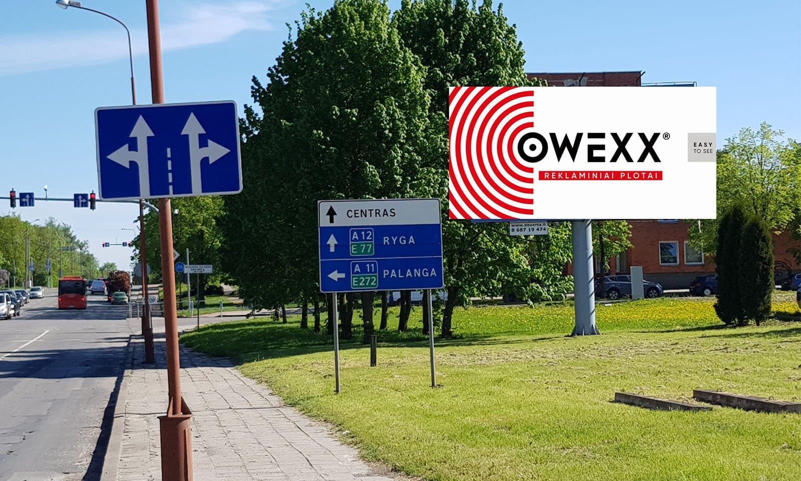 Reklamos stendas P. Cvirkos g., (Žemaitės g.), Šiauliai
