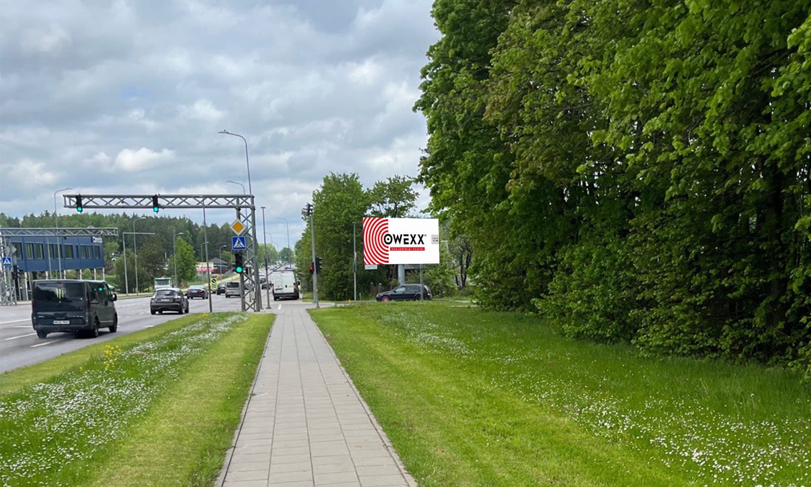 Reklamos stendas – Skersynės g., Riešė, Vilniaus r., Vilnius