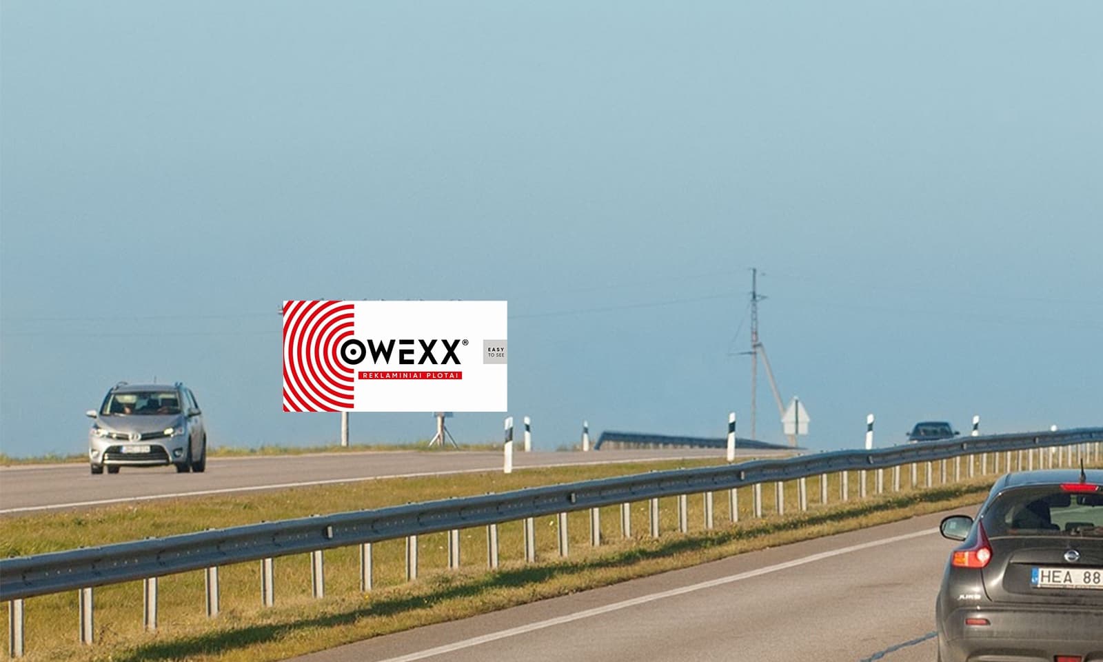 Reklamos stendas Automagistralė A1, Kaunas - Klaipėda (kairėje pusėje), 220 km nuo Vilniaus