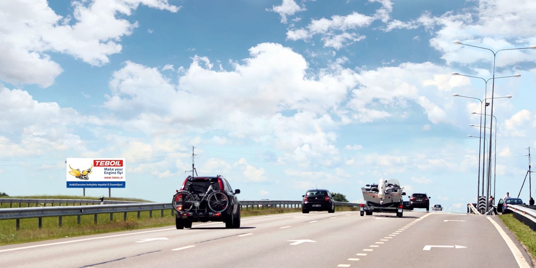 Reklamos stendas Automagistralė A1, Kaunas - Klaipėda (kairėje pusėje), 220 km nuo Vilniaus — Reklamos stendas Pagrindiniai keliai
