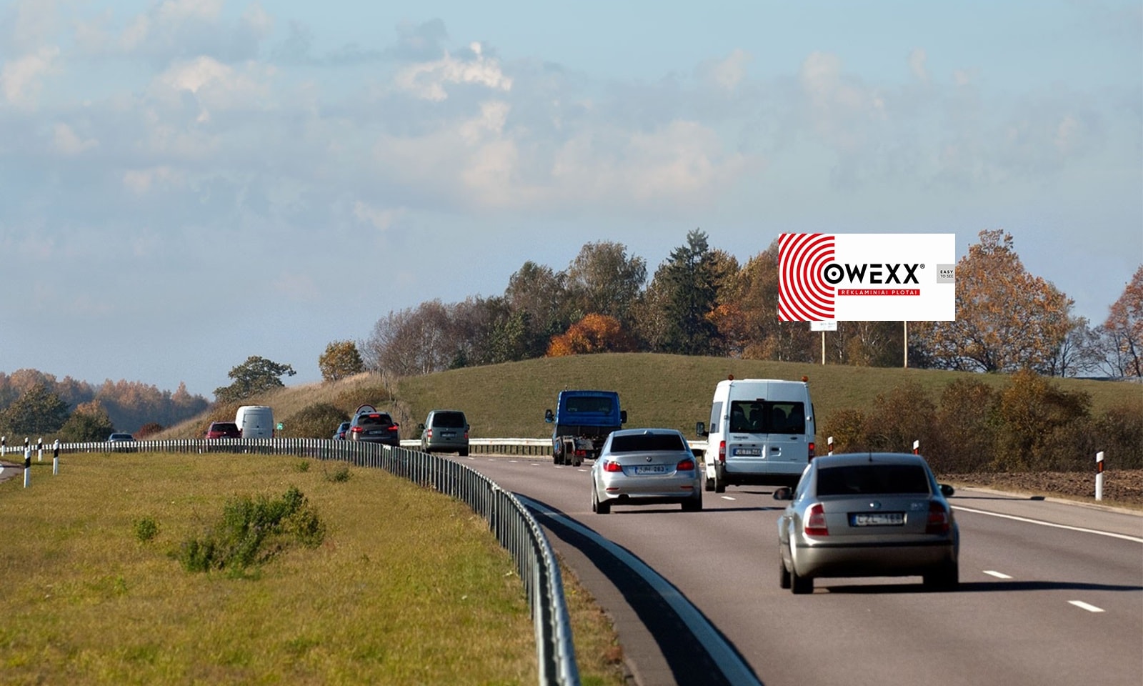 Reklamos plotas Automagistralė A1, Klaipėda - Kaunas (kairėje pusėje), 210 km nuo Vilniaus — Reklamos stendas Pagrindiniai keliai