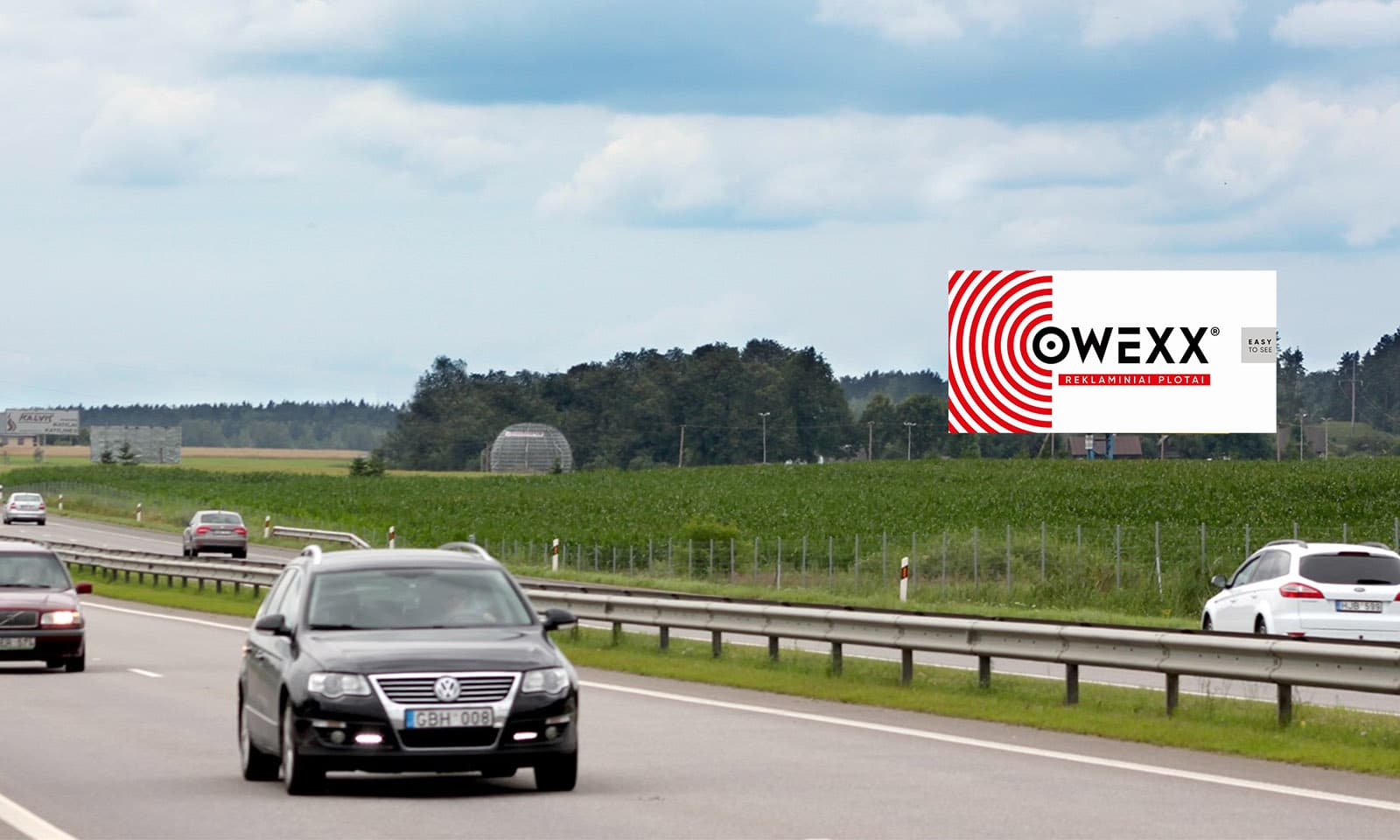 Reklamos stendas Automagistralė A1, Vilnius - Kaunas (dešinėje pusėje), 54 km nuo Vilniaus