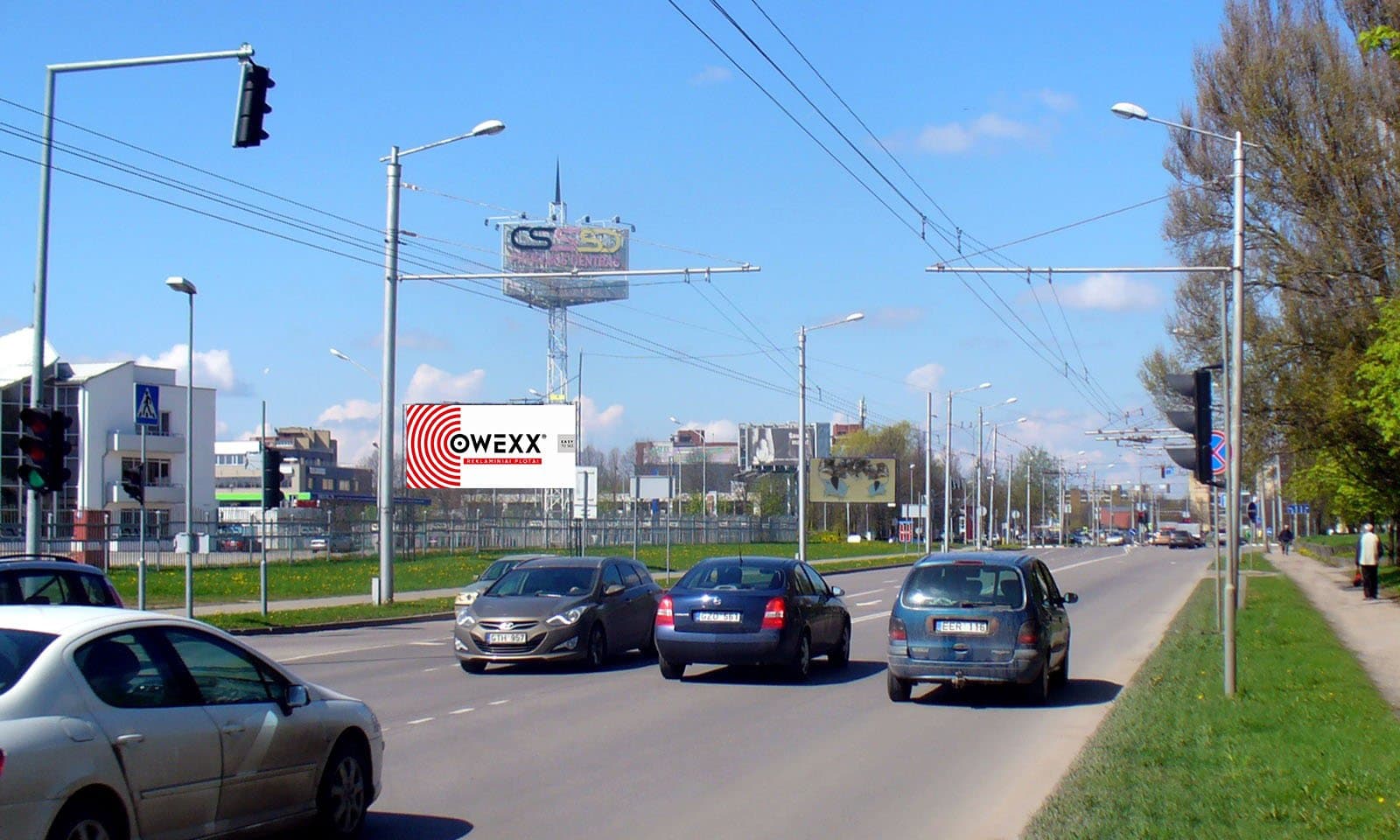 Reklamos stendas Draugystės g., prie PC "Senukai", Kaunas (A pusė)
