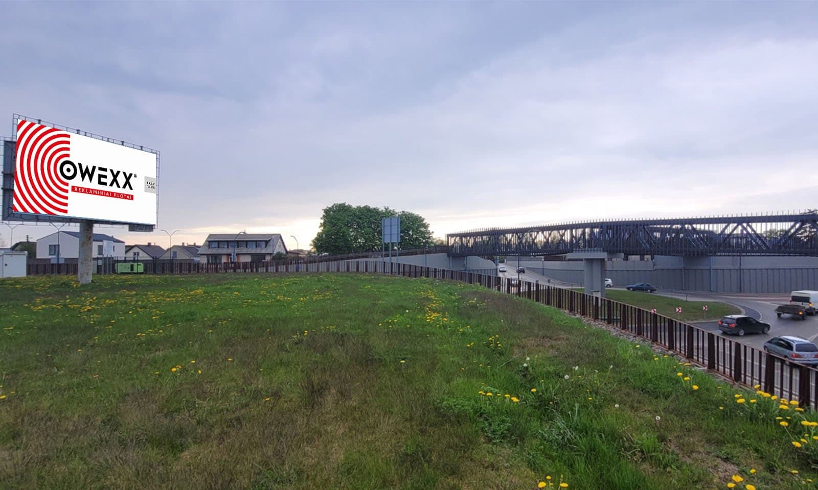 Panneau publicitaire – rue Geležinkelio, Marijampolė