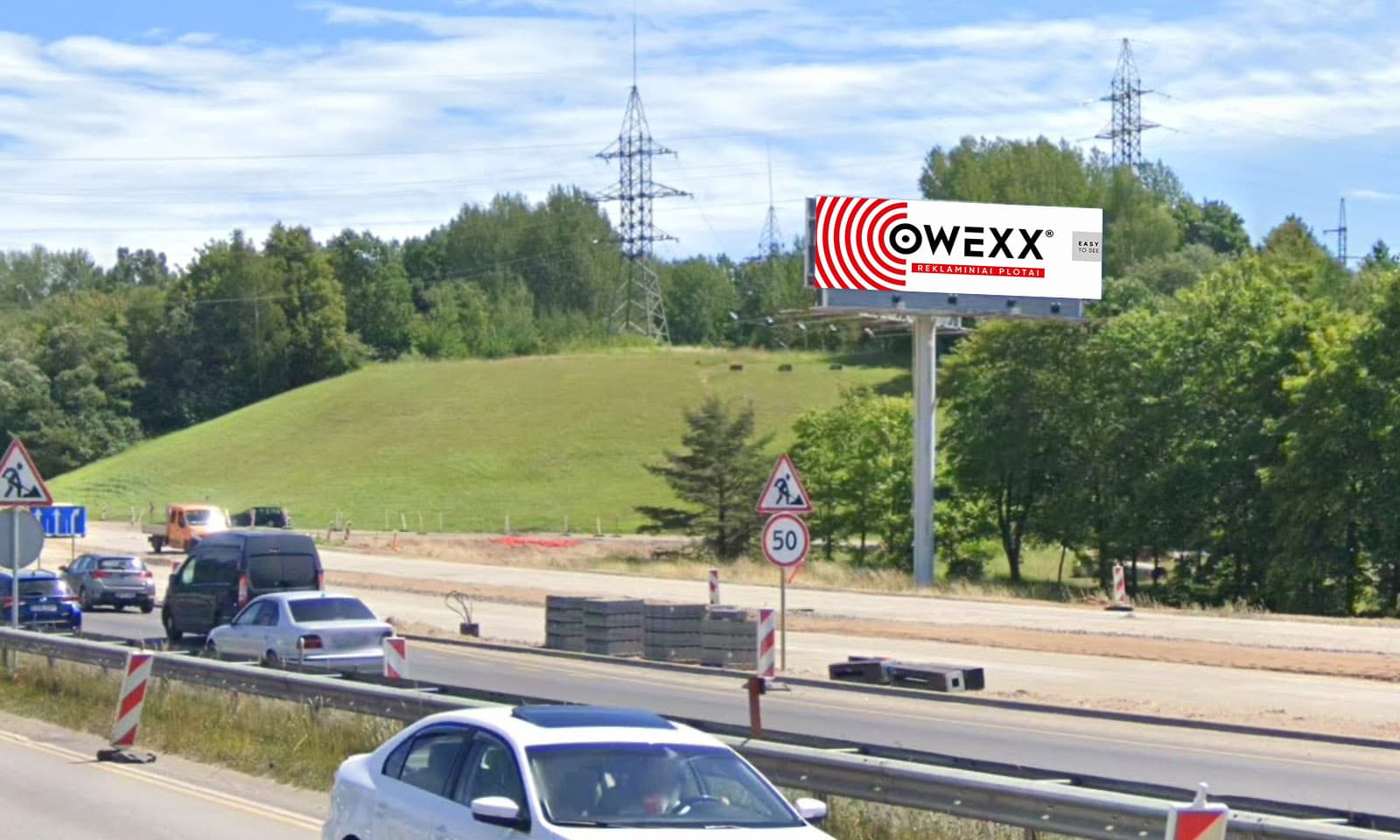 Reklamos stendas Islandijos ir Jonavos g. sankryža, nuo Klaipėdos, Kaunas