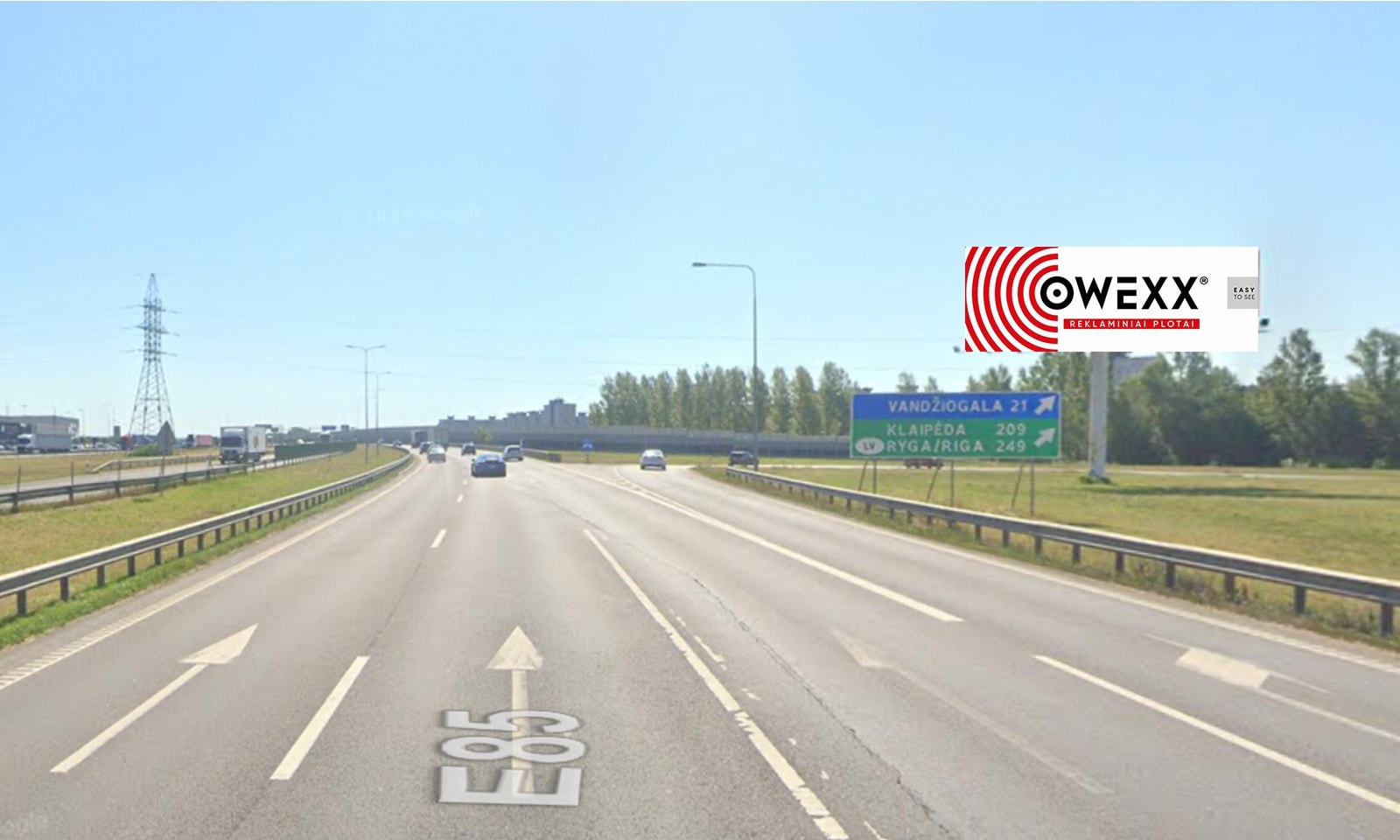 Reklamos stendas Islandijos ir Žemaičių pl. sankryža, nuo Klaipėdos, Kaunas — Reklamos stendas Kaunas