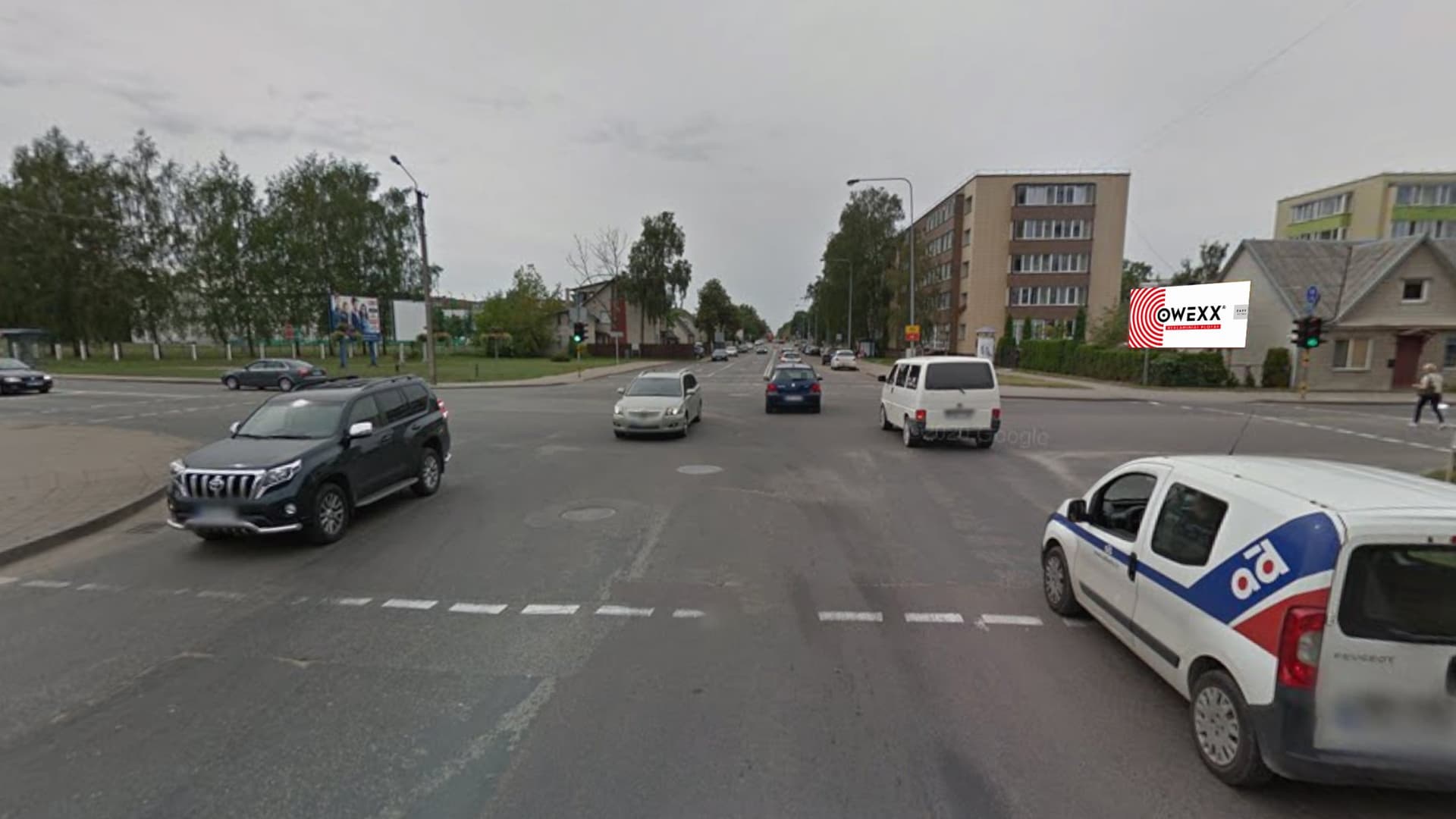 Panou publicitar – J. Basanavičiaus - Beržų g., Panevėžys