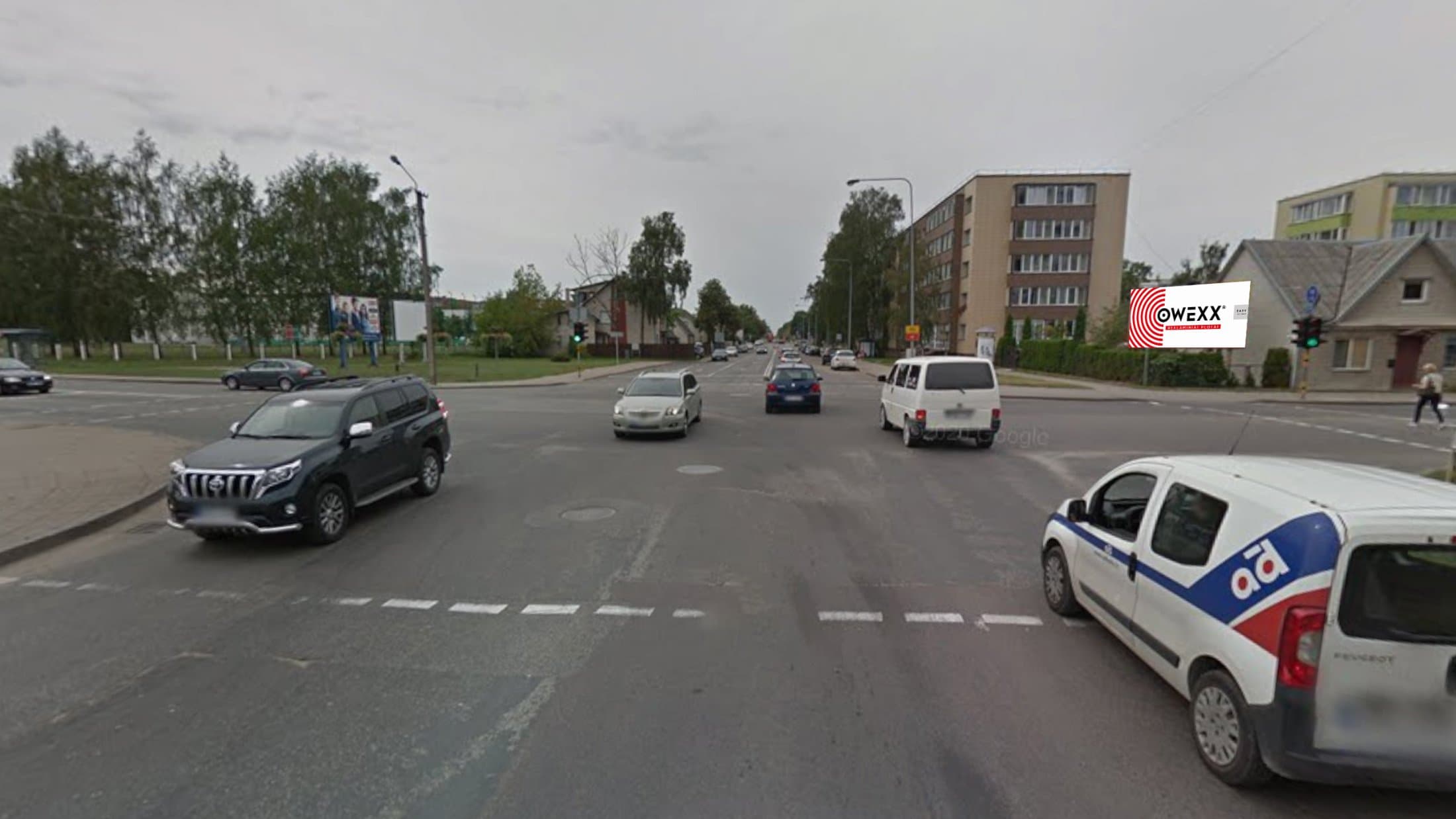 Reklamtavla – J. Basanavičiaus - Beržų g., Panevėžys