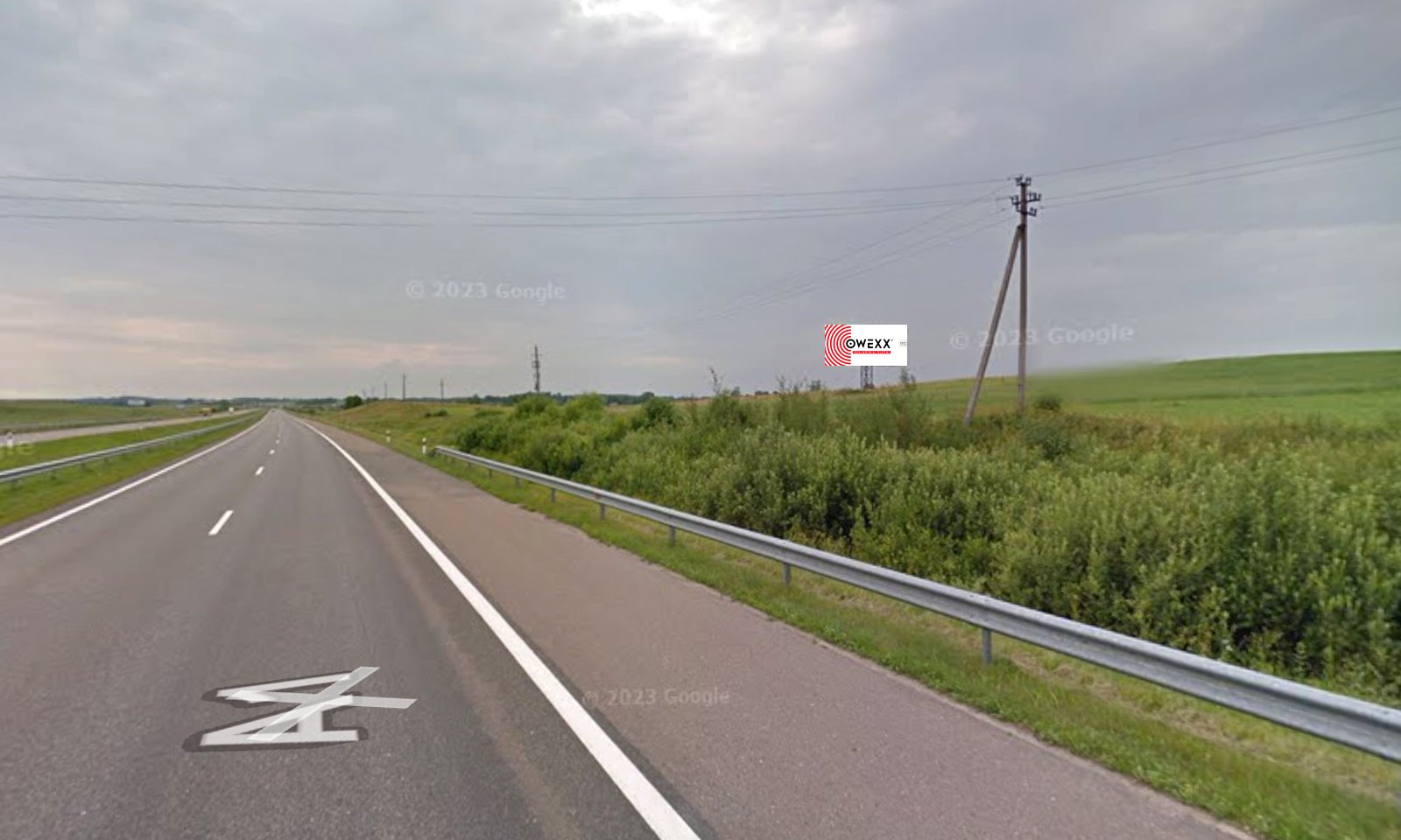 Reklamos stendas, Kaunas–Klaipėda 206km — Reklamos stendas Pagrindiniai keliai