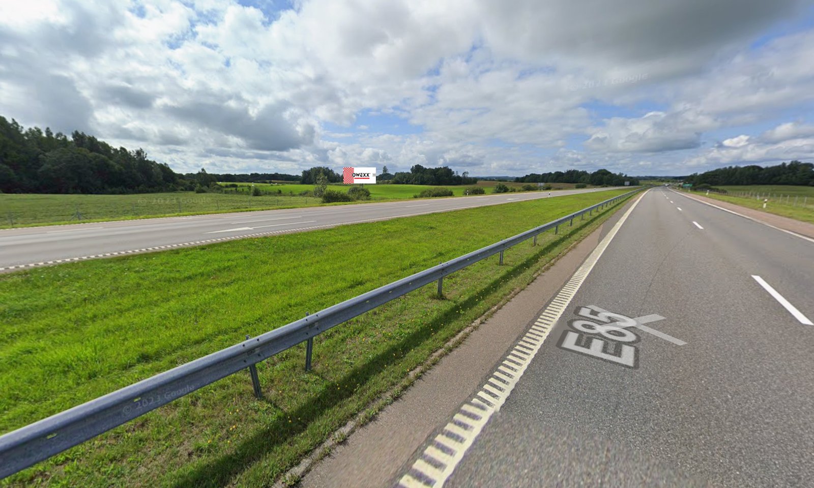 Reklamos stendas, Kaunas–Klaipėda 236km (K pusė) — Reklamos stendas Pagrindiniai keliai