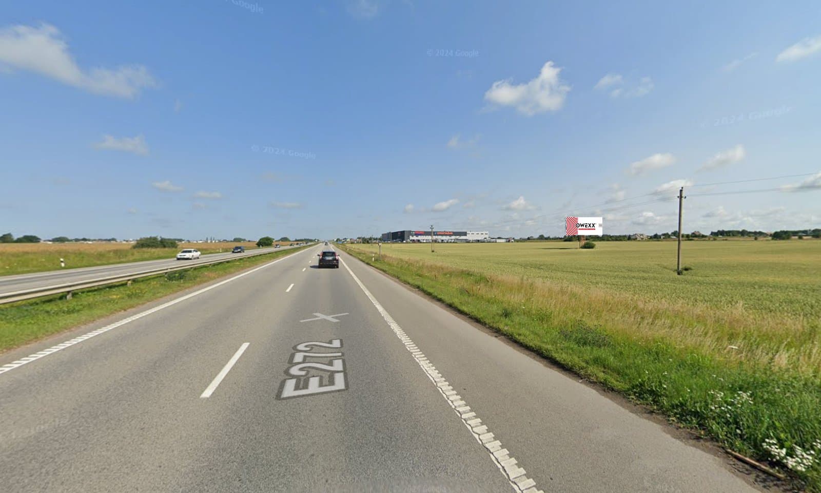 Reklamný pútač – cesta Klaipėda–Palanga 2 km, okres Klaipėda, Klaipėda, strana A