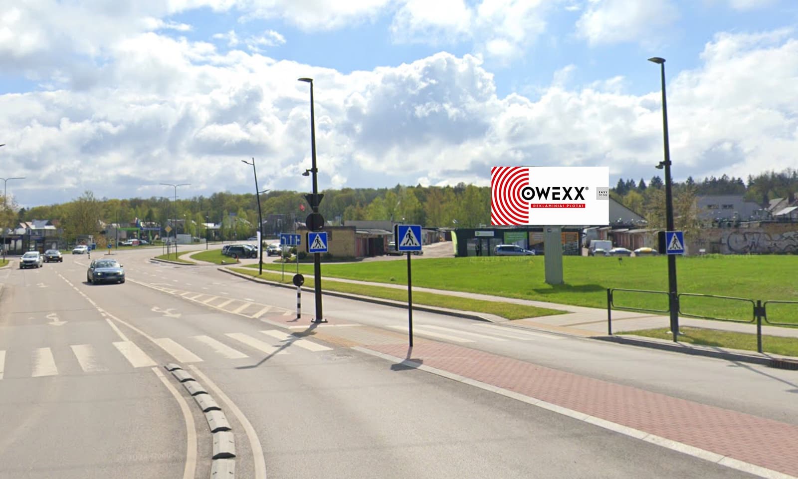 Reklamos stendas Likiškėlių g., link PC „Maxima“, B pusė, Alytus