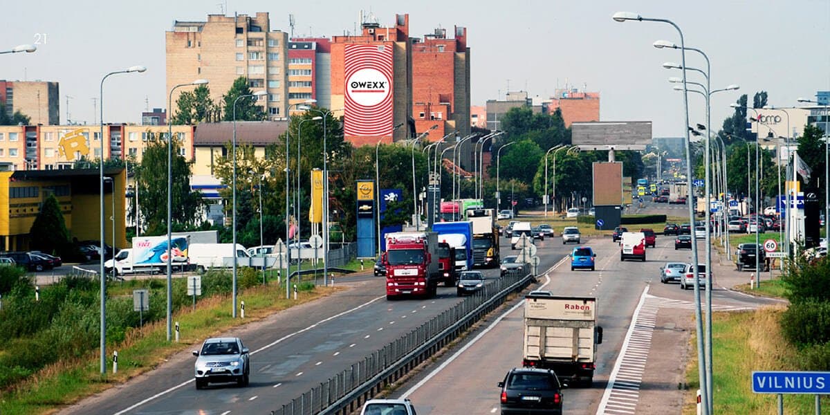 Reclamebord Savanorių pr. 394, Kaunas