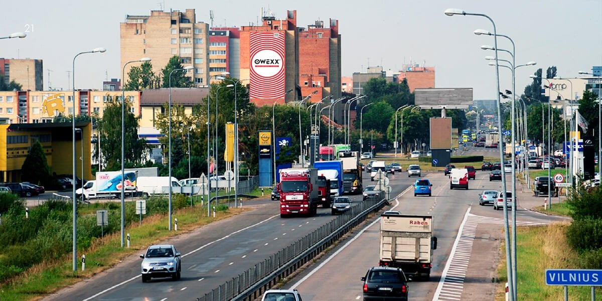 Reclamebord Savanorių pr. 394, Kaunas — Reclamebord Kaunas
