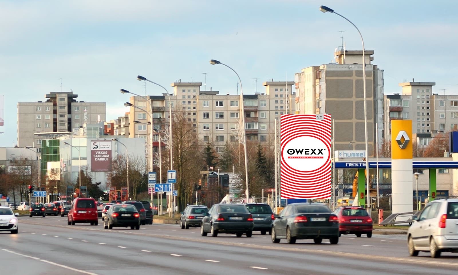 Reklamos stendas Savanorių pr. 443, Kaunas, A pusė