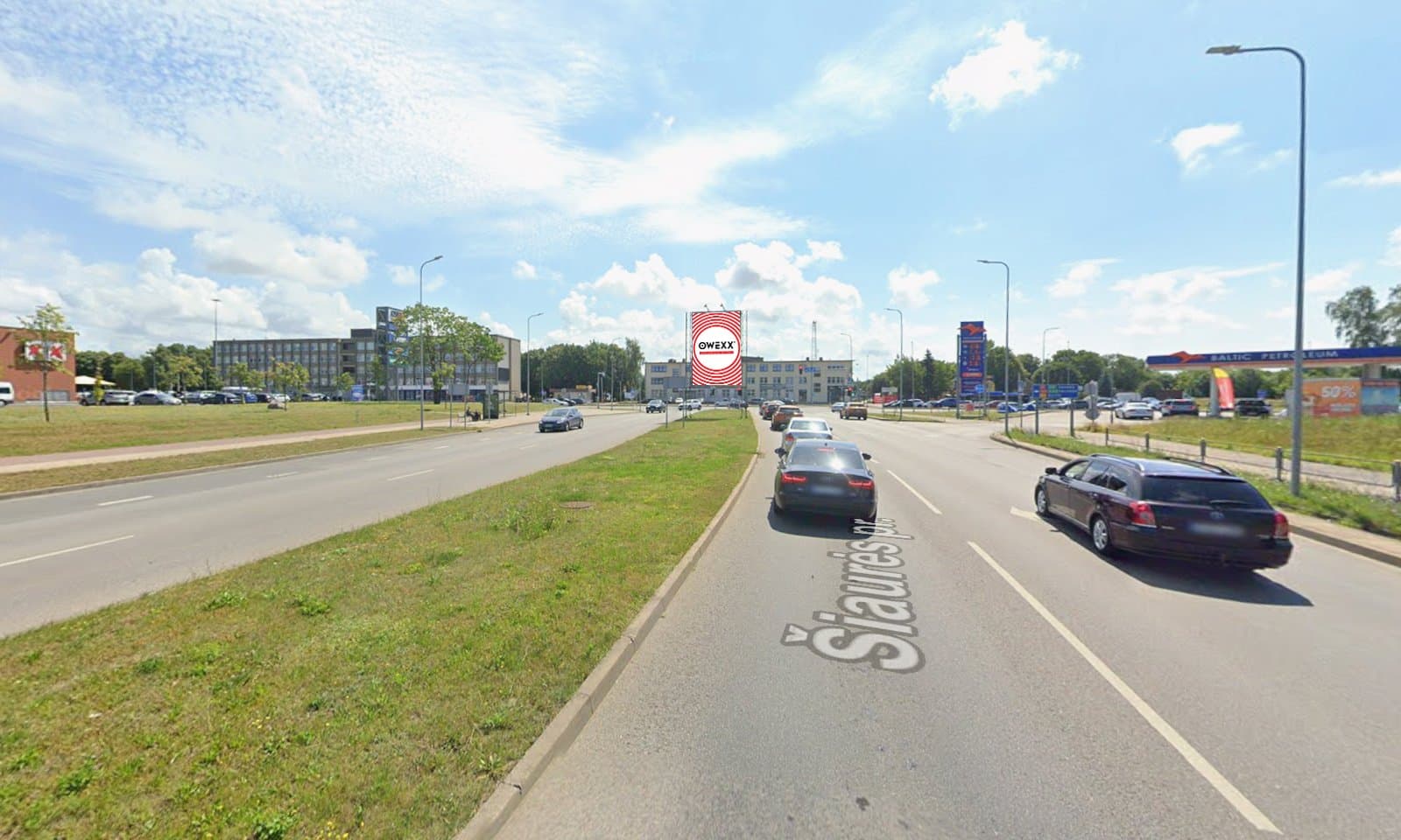 Panou publicitar pe Šiaurės pr., Klaipėda (partea A)