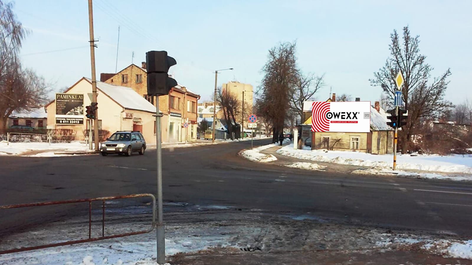 Mainostaulu Stoties, Marojonų, Pušaloto -kadun risteyksessä, Panevėžys