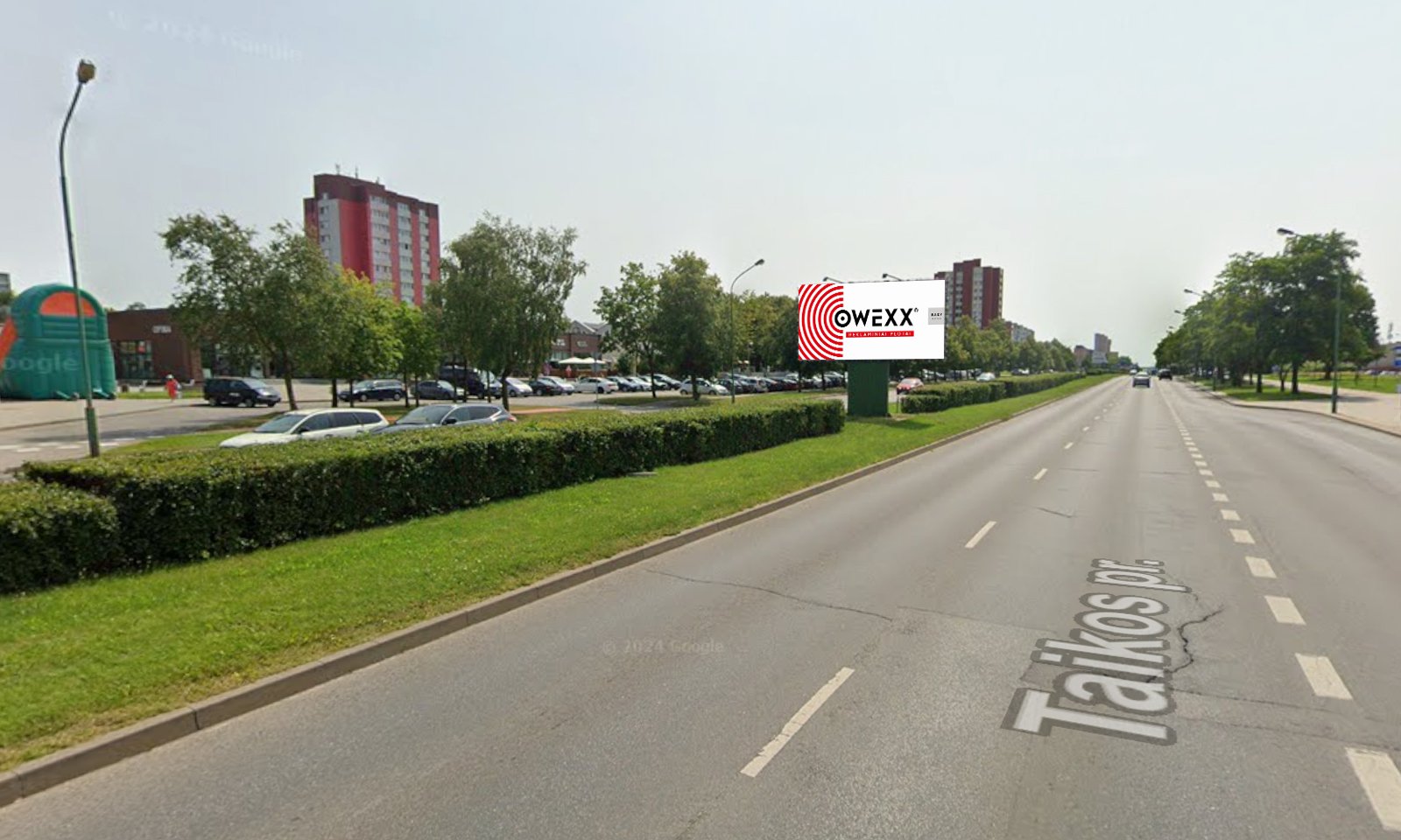 Reclamebord Taikos pr. 101, Klaipėda (kant A) — Reclamebord Klaipėda
