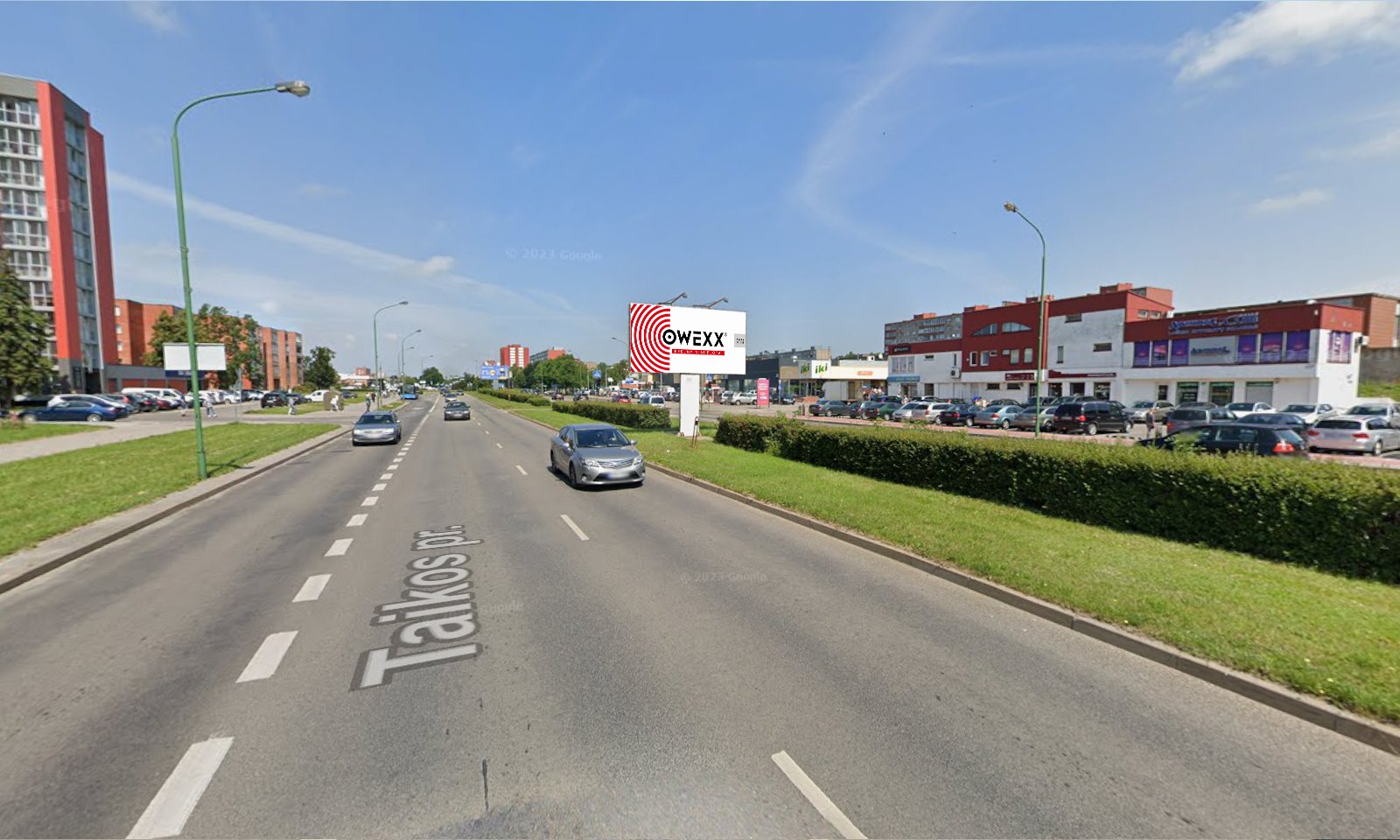 Reklamni pano Taikos pr. 119E, Klaipėda (PC BIG) (strana A) — Reklamni pano Klaipėda